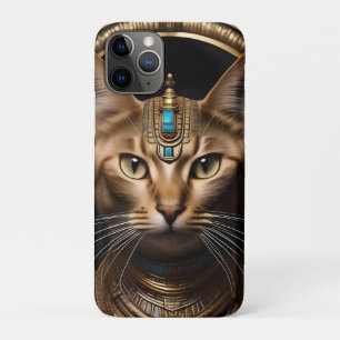 Capa Para iPhone 11 Pro Rainha do Nilo: Cleópatra a Gata com Touca