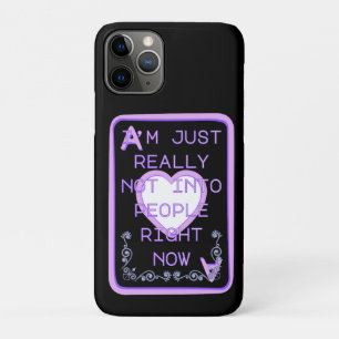 Capa Para iPhone 11 Pro Realmente Não Estou a Fim de Pessoas Agora Ás de C