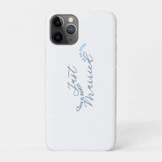 Capa Para iPhone 11 Pro Recém-casados adicionar nome do casal data ano sim