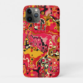 Capa Para iPhone 11 Pro Red ABSTRACTION - Mosaic