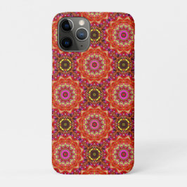 Capa Para iPhone 11 Pro Red MANDALA 