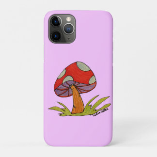Capa Para iPhone 11 Pro Red Mushroom with light purple background Tote