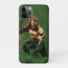 Capa Para iPhone 11 Pro Rei do Oceano Guerreiro Tridente Arte de Desenho D