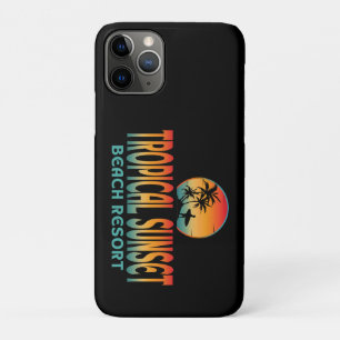CAPA PARA iPhone 11 PRO RESORT DE PRAIA DO PÔR DO SOL TROPICAL VERÃO SURFE