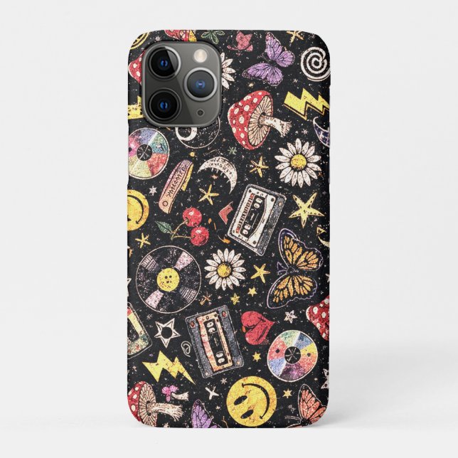 Capa Para iPhone 11 Pro Retro Grunge Sunshine Bliss (Verso)