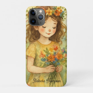 Capa Para iPhone 11 Pro Retro Rústico bonito e de tendência Personalizado