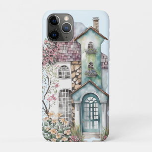 Capa Para iPhone 11 Pro Revestimentos de telhado de telha de cottage em aq