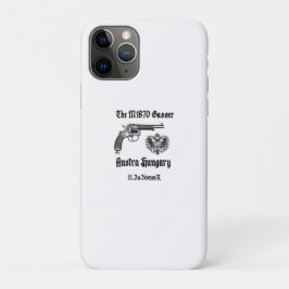 Capa Para iPhone 11 Pro revólver Gasser da Áustria-Hungria WWI