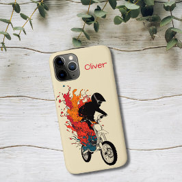 Capa Para iPhone 11 Pro Rider of Flames
