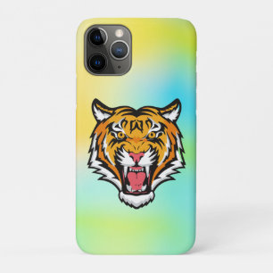 Capa Para iPhone 11 Pro Roaring Tiger Head-25818