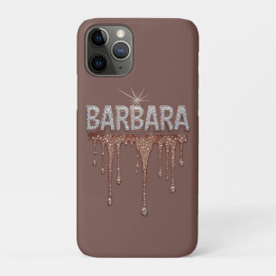 Capa Para iPhone 11 Pro 💖 Rose Gold “Barbara” Luxe Glow Glitter de Diama