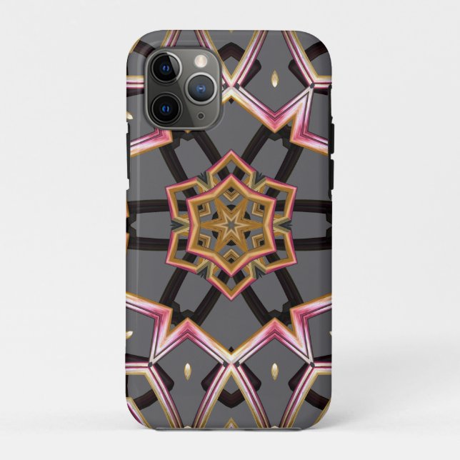 Capa Para iPhone 11 Pro Roseta Dourada (Verso)