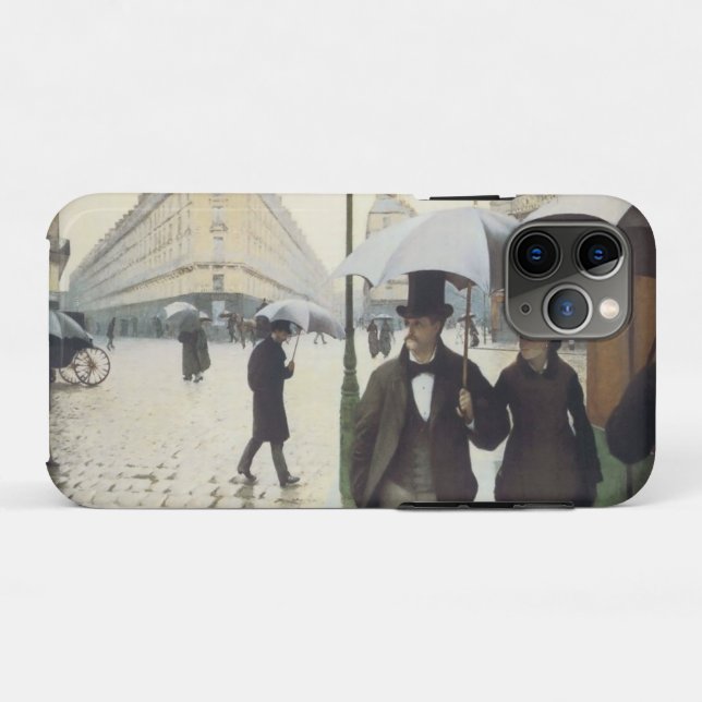 Capa Para iPhone 11 Pro Rua Paris Rainy Day Caillebotte (Verso (horizontal))