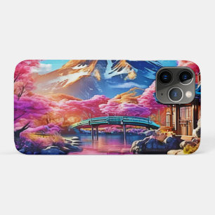 Capa Para iPhone 11 Pro Sakura Mountain: Cena de Primavera
