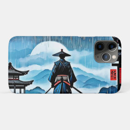 Capa Para iPhone 11 Pro Samurai Chuvoso: Vigília Silenciosa