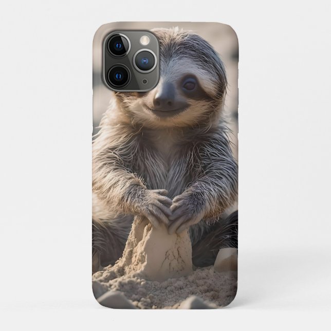 Capa Para iPhone 11 Pro Sandy Shores: Castelos De Areia Para Construção De (Verso)