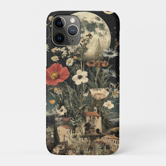 Capa Para iPhone 11 Pro Sangue Lua Sobre Charme Russo (Verso)