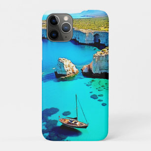 Capa Para iPhone 11 Pro Santuário de Barco à Vela na Falésia Arte