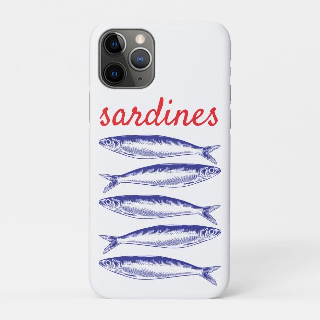 Capa Para iPhone 11 Pro Sardinhas (Verso)