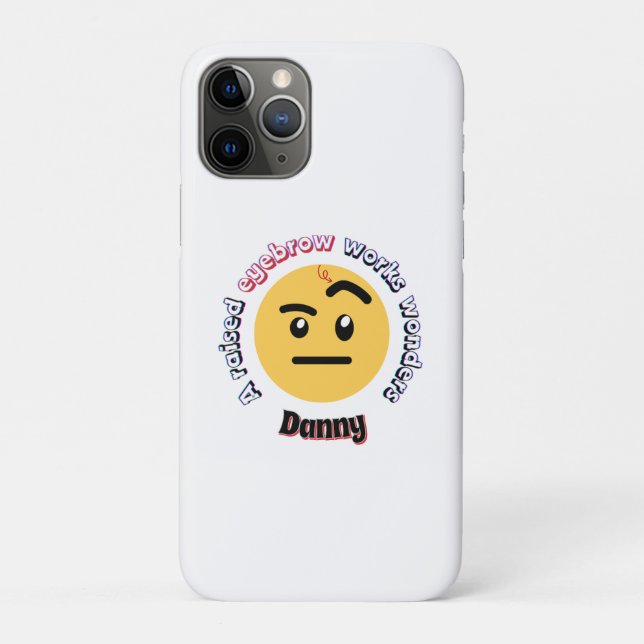Capa Para iPhone 11 Pro Sass de Sobrancelha: Uma Sobrancelha Levantada Faz (Verso)