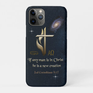 Capa Para iPhone 11 Pro Se algum homem está no Cristo, ele é uma nova cria