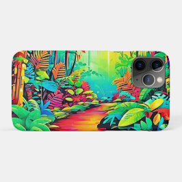 Capa Para iPhone 11 Pro Selva Arco-Íris: Sonho Vivo