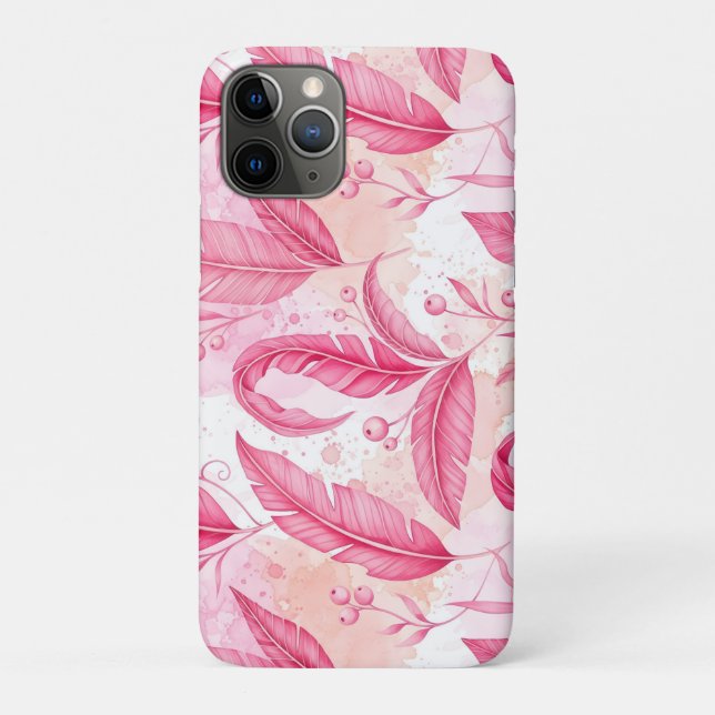 Capa Para iPhone 11 Pro selva rosa (Verso)