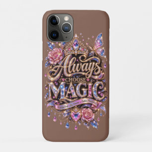 Capa Para iPhone 11 Pro Sempre Escolha o Design de Cristal Brilho Mágico