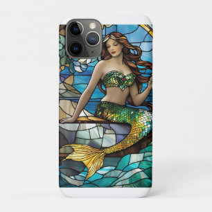 Capa Para iPhone 11 Pro sereia de vidro retida