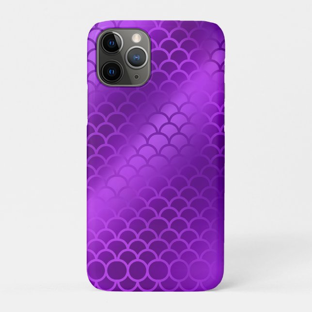 Capa Para iPhone 11 Pro Sereia púrpura (Verso)