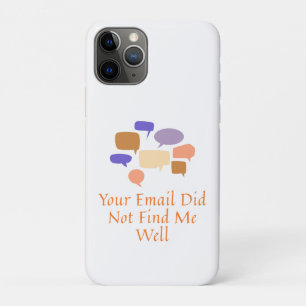 Capa Para iPhone 11 Pro Seu e-mail não me encontrou bem