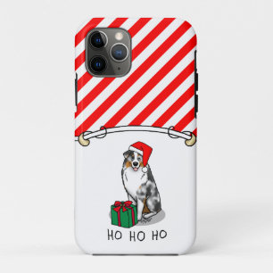 Capa Para iPhone 11 Pro Shepherd australiano de Natal (bronzeado azul de m