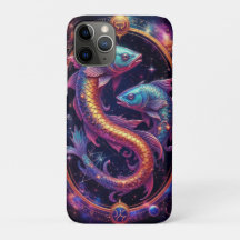 Símbolo Colorido do Zodíaco de Peixes