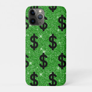 Capa Para iPhone 11 Pro Símbolo de Dólar Preto Dinheiro Empreendedor Wall