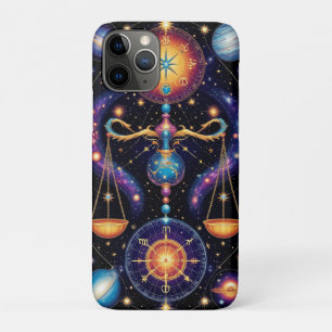 Capa Para iPhone 11 Pro Símbolos Astrológicos de Libra