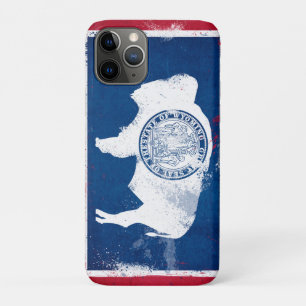 Capa Para iPhone 11 Pro Sinalizador do Estado do Wyoming em apuros