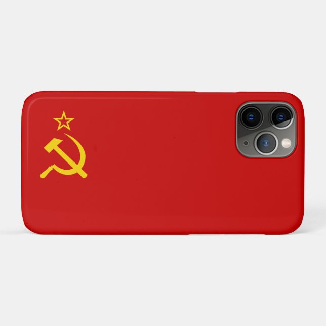 Capa Para iPhone 11 Pro sinalizador USSR (Verso (horizontal))