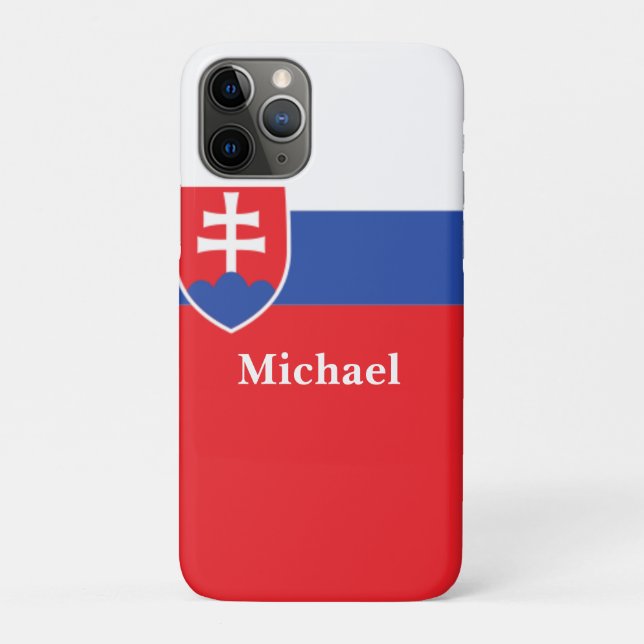 Capa Para iPhone 11 Pro Slovakia Slovakian Flag Emblem Europe (Verso)