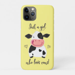Capa Para iPhone 11 Pro Só Uma Garota Que Adora Vacas! Corações E Holst