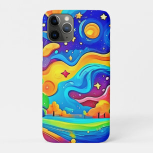 Capa Para iPhone 11 Pro Sonhadora Noite: Paisagem Estelar