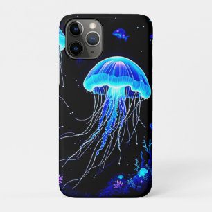Capa Para iPhone 11 Pro Sonho de medusa bioluminescente