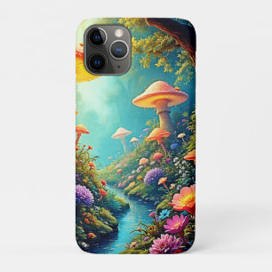 Capa Para iPhone 11 Pro Sonho Encantado de Floresta de Mushroom