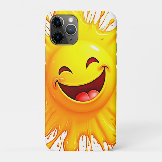Capa Para iPhone 11 Pro Sorrisos de Sol: Explosão de Alegria (Verso)
