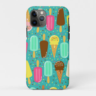 Capa Para iPhone 11 Pro Sorvete Colorido Padrão Verão