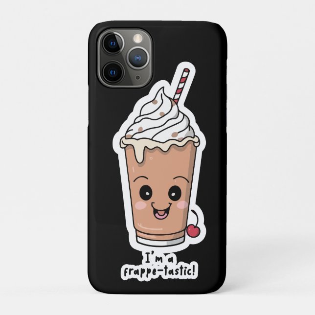Capa Para iPhone 11 Pro Sou Frappe-tastic | Frappe com creme chicote (Verso)