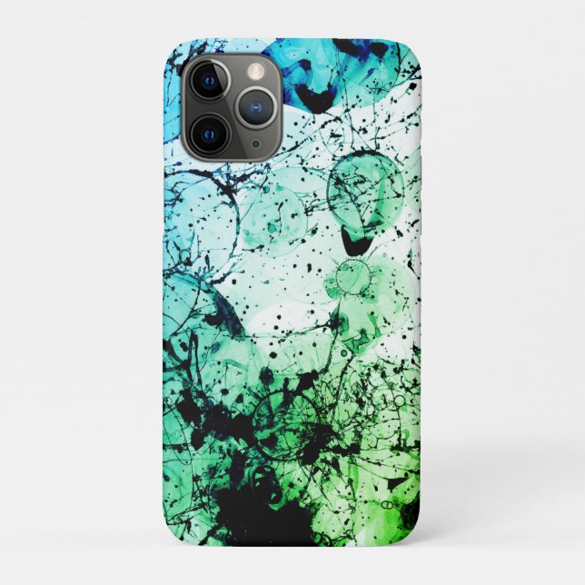 Capa Para iPhone 11 Pro Splatter de bolhas (Verso)