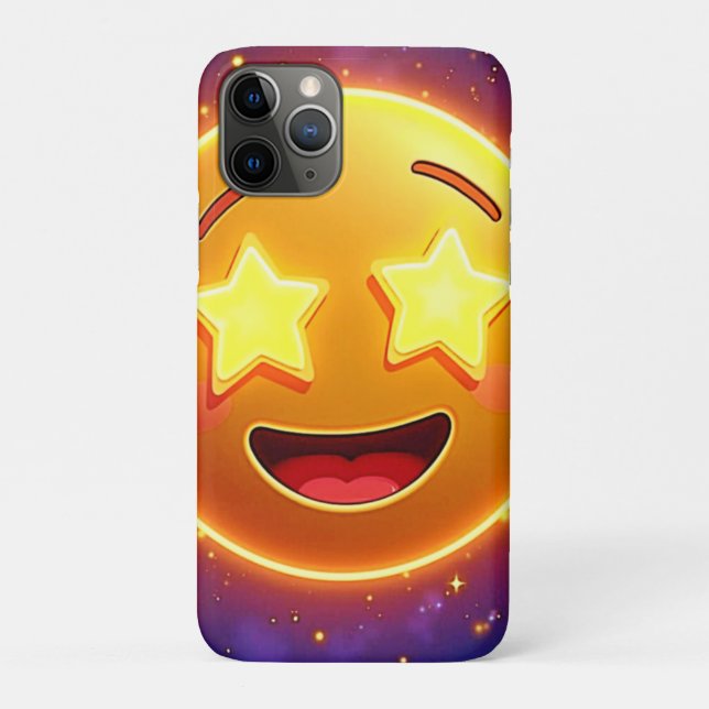 Capa Para iPhone 11 Pro Starry Eyed Emoji Joy (Verso)