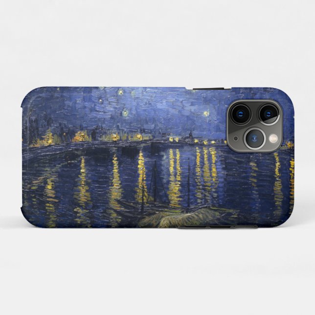 Capa Para iPhone 11 Pro Starry Night Over the Rhone (Verso (horizontal))