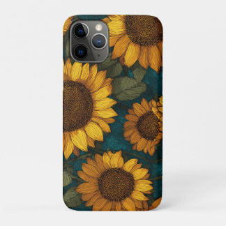 Capa Para iPhone 11 Pro Sunflower Pattern – Summer Floral