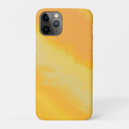 Capa Para iPhone 11 Pro Sunny Citrus Gold Watercolor 